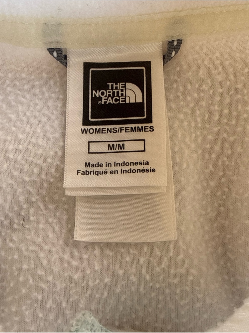 The North Face TKA Micro Lightweight White Layering Fleece Pullover Women’s SZ M - Picture 4 of 7